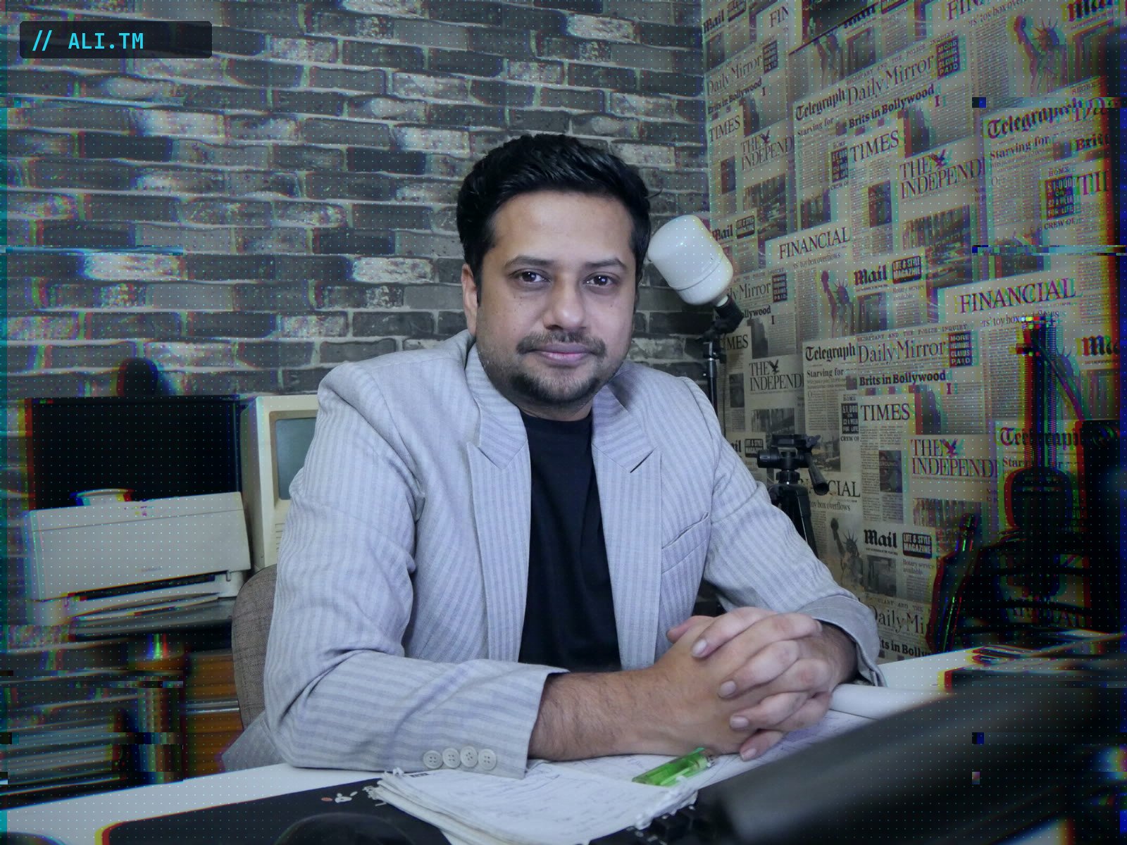 Ali.TM in the studio